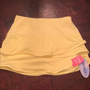 Yellow Tennis Skirt NWT